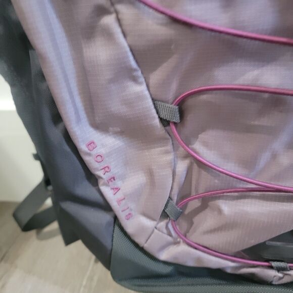 The North Face Borealis Backpack Hiking Outdoor Pink Purple Womens Laptop Bag - Picture 9 of 11